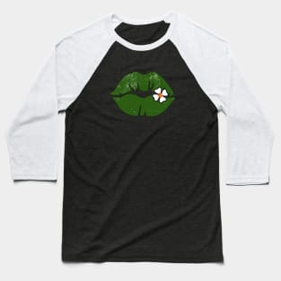 Shenanigans Squad St. Patricks Day green lips Baseball T-Shirt